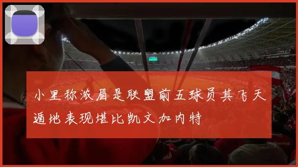 小里称浓眉是联盟前五球员其飞天遁地表现堪比凯文加内特